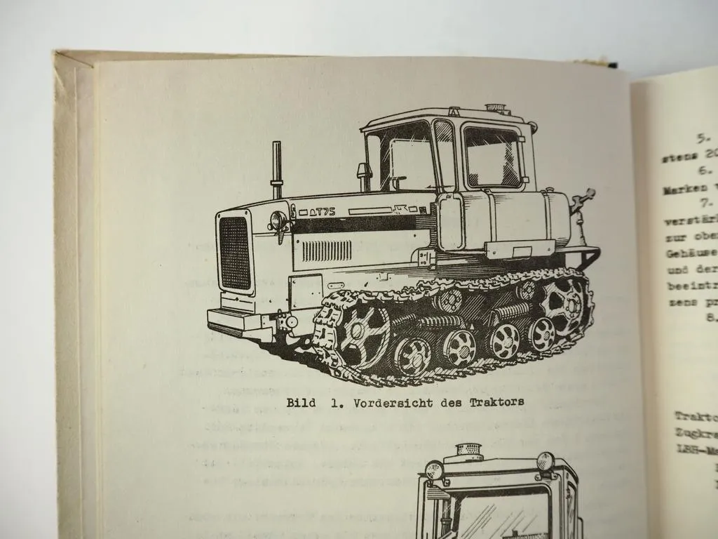 DT-75 Kettentraktor Betriebsanleitung Wartung
