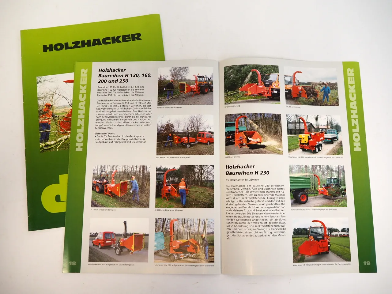 Dücker Mähmaschinen Holzhacker z.B. am Unimog Fendt 2x Prospekt 2011/12