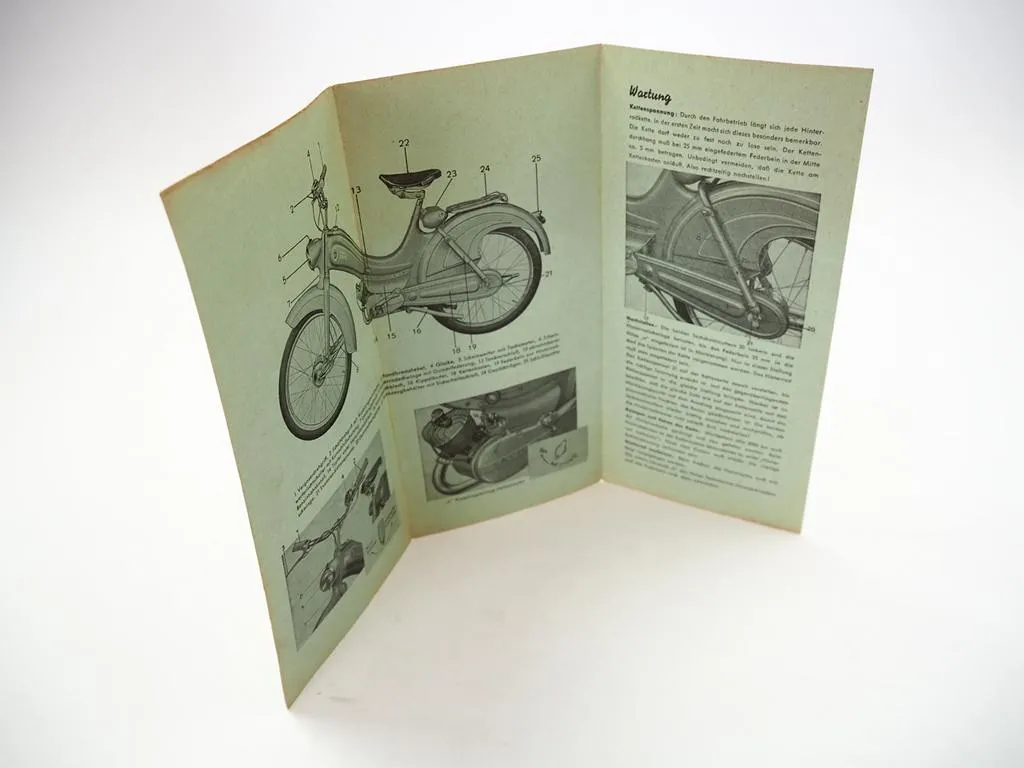 Dürkopp Fratz Moped Betriebsanleitung Wartung 1956
