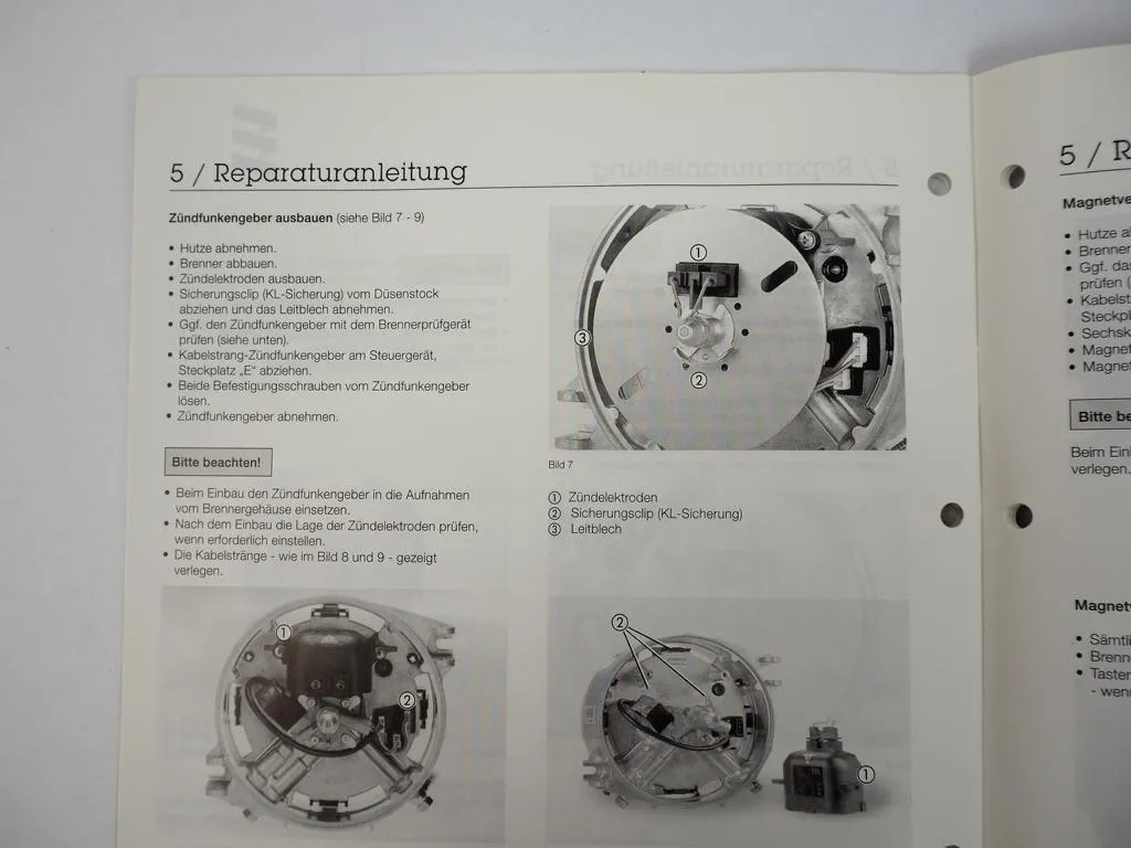 Eberspächer Hydronic 16 24 30 35 Wasserheizgerät Reparaturanleitung 2001