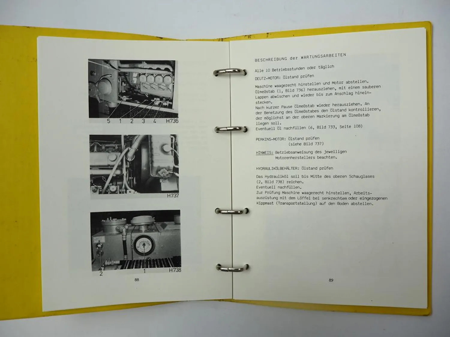 Eder M815 Hydraulikbagger Betriebsanleitung Bedienung Wartung