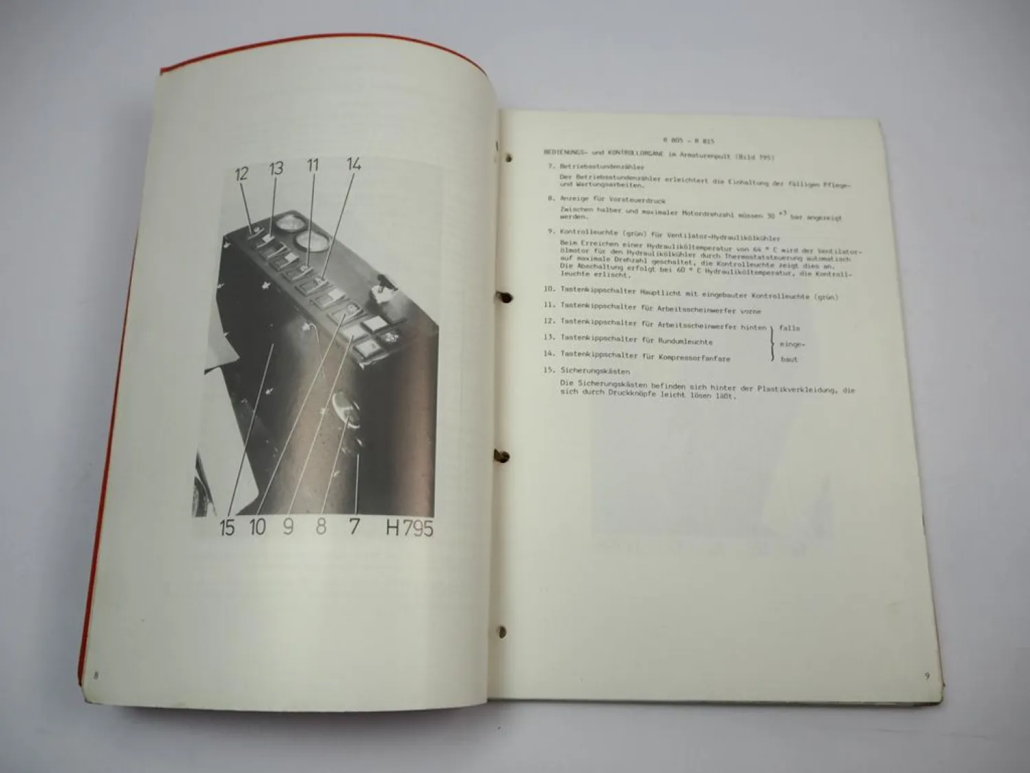 Eder R805 R815 Raupenbagger Werkstatthandbuch Schulungshandbuch
