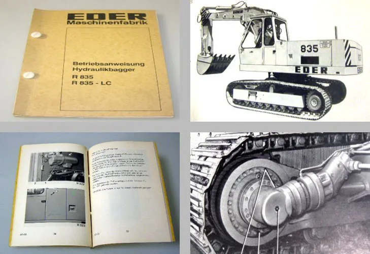 Eder R835 R835LC Hydraulikbagger Betriebsanleitung Betriebsanweisung