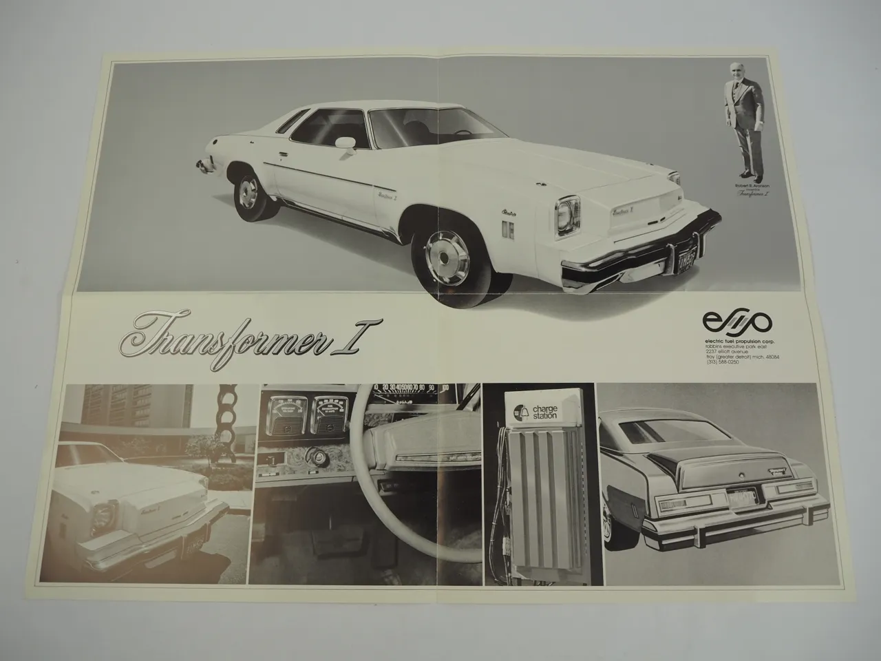efpc Transformer 1 electric car brochure Elektroauto USA R. Aronson