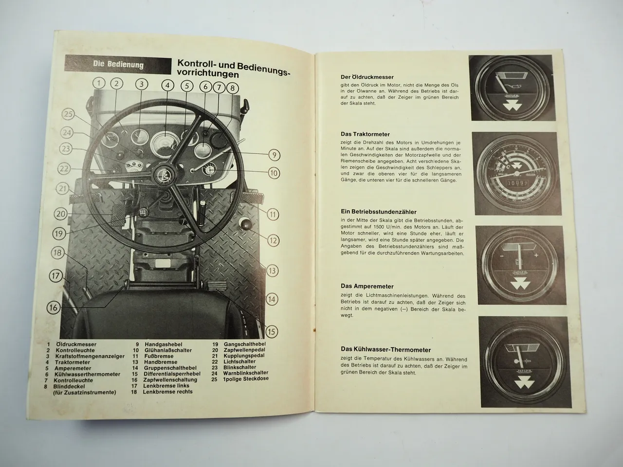 Eicher 3353 Mammut 74 55PS Betriebsanleitung Bedienungsanleitung Wartung