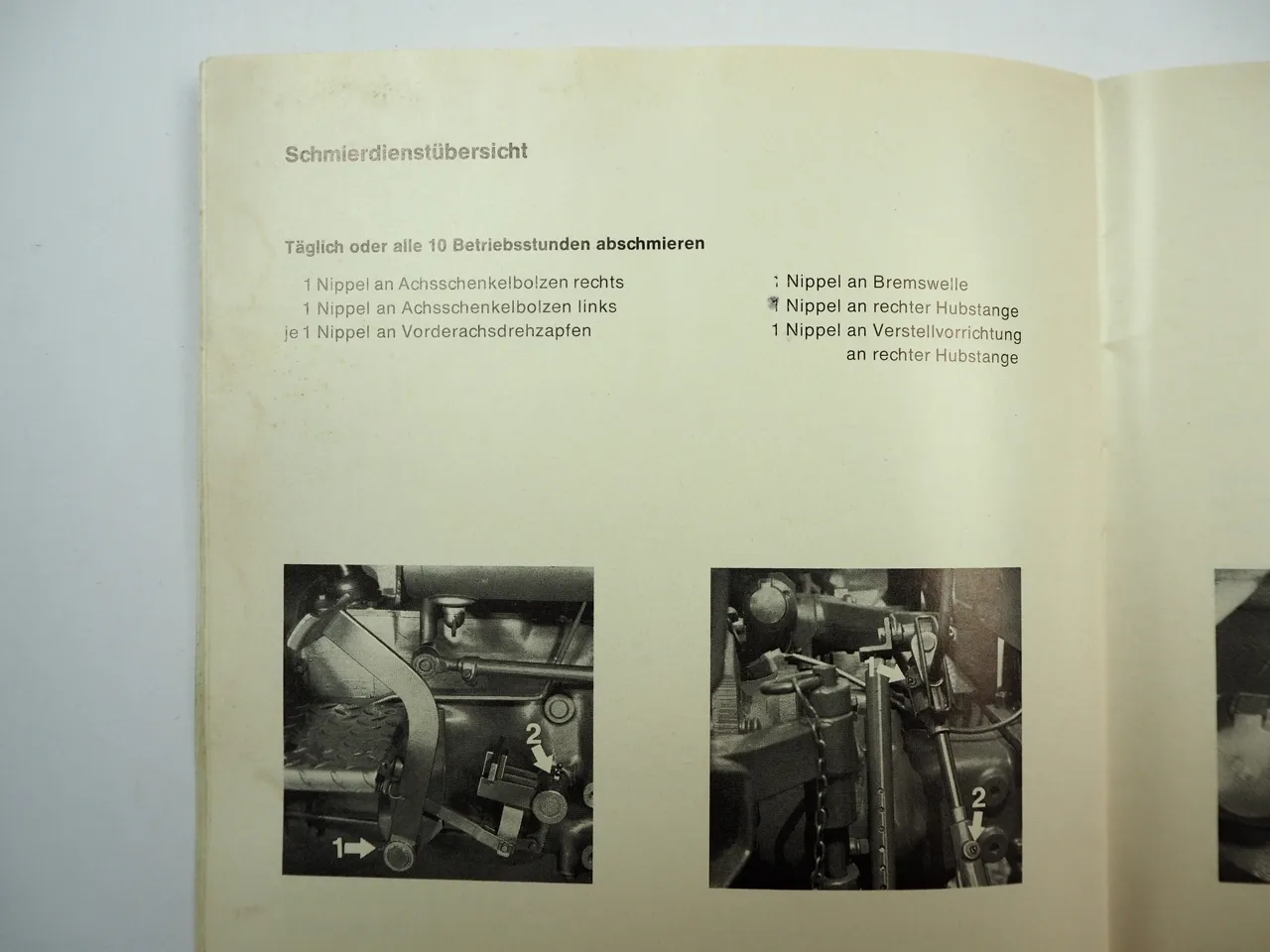 Eicher 3353 Mammut 74 55PS Betriebsanleitung Bedienungsanleitung Wartung