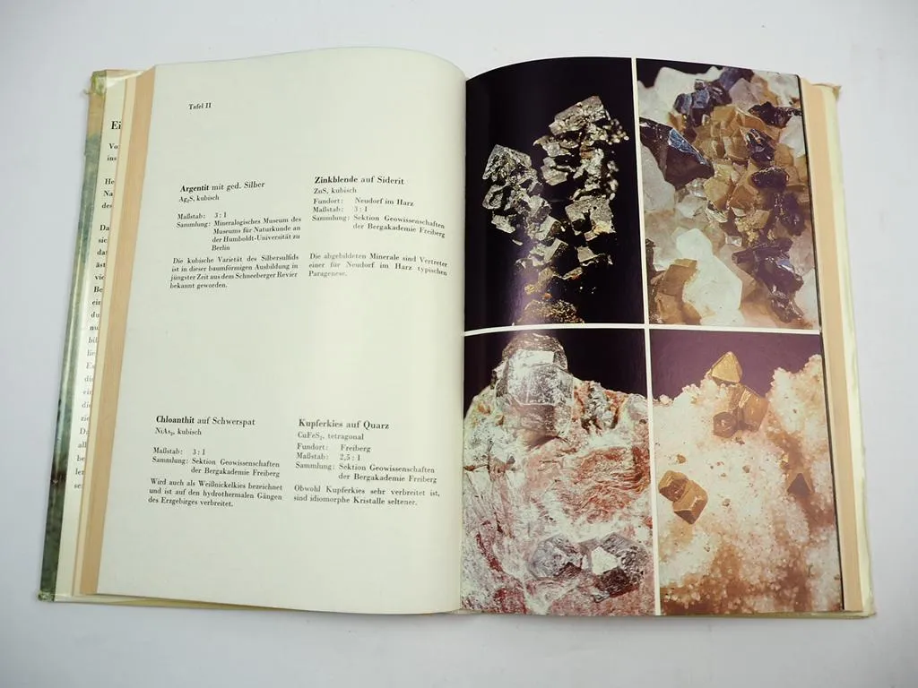 Einheimische Minerale Vollstädt Sammeln und Bestimmen von Mineralen DDR 1971