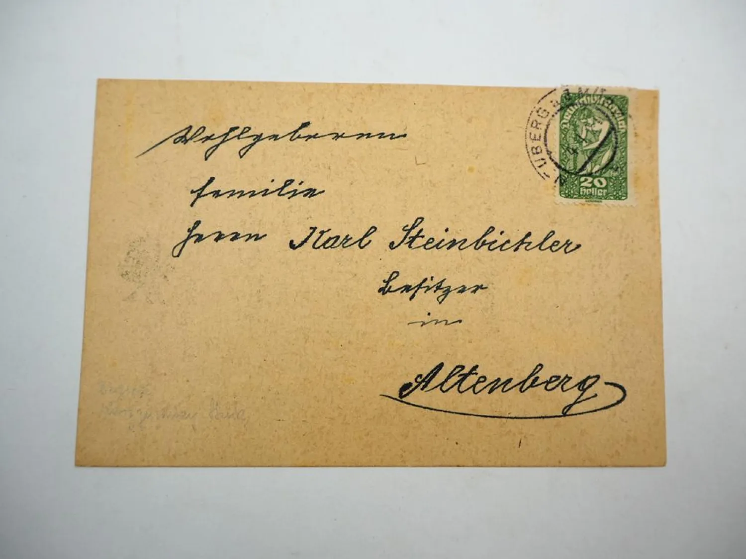 Einladungskarte Feuerwehr Ball Neuberg an der Mürz 1921 Österreich