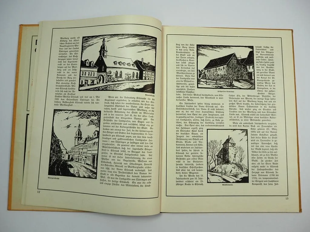 Eisenacher Jahrbuch 1928/29 Kalender Anzeigen Verlag Otto Steinbach Eisenach