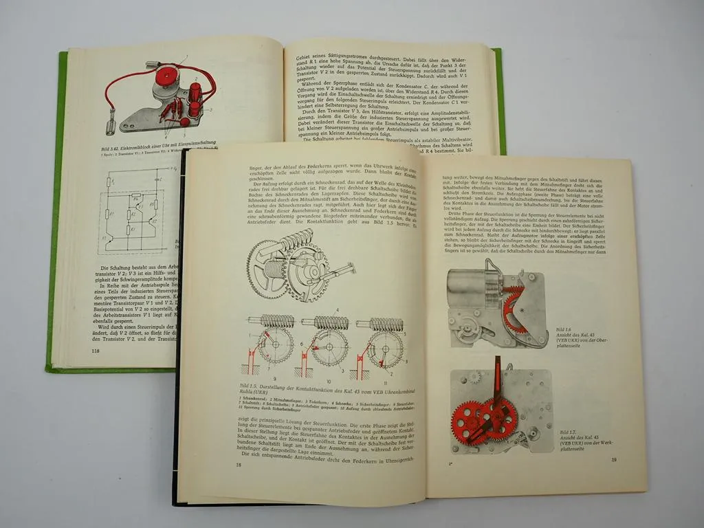 Elektrische und elektronische Uhren 2x Fachbuch Günter Krug 1971/80