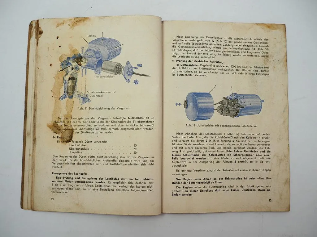 EMW R35-3 Motorrad Kraftrad 350 ccm Betriebsanleitung Bedienungsanleitung 1953