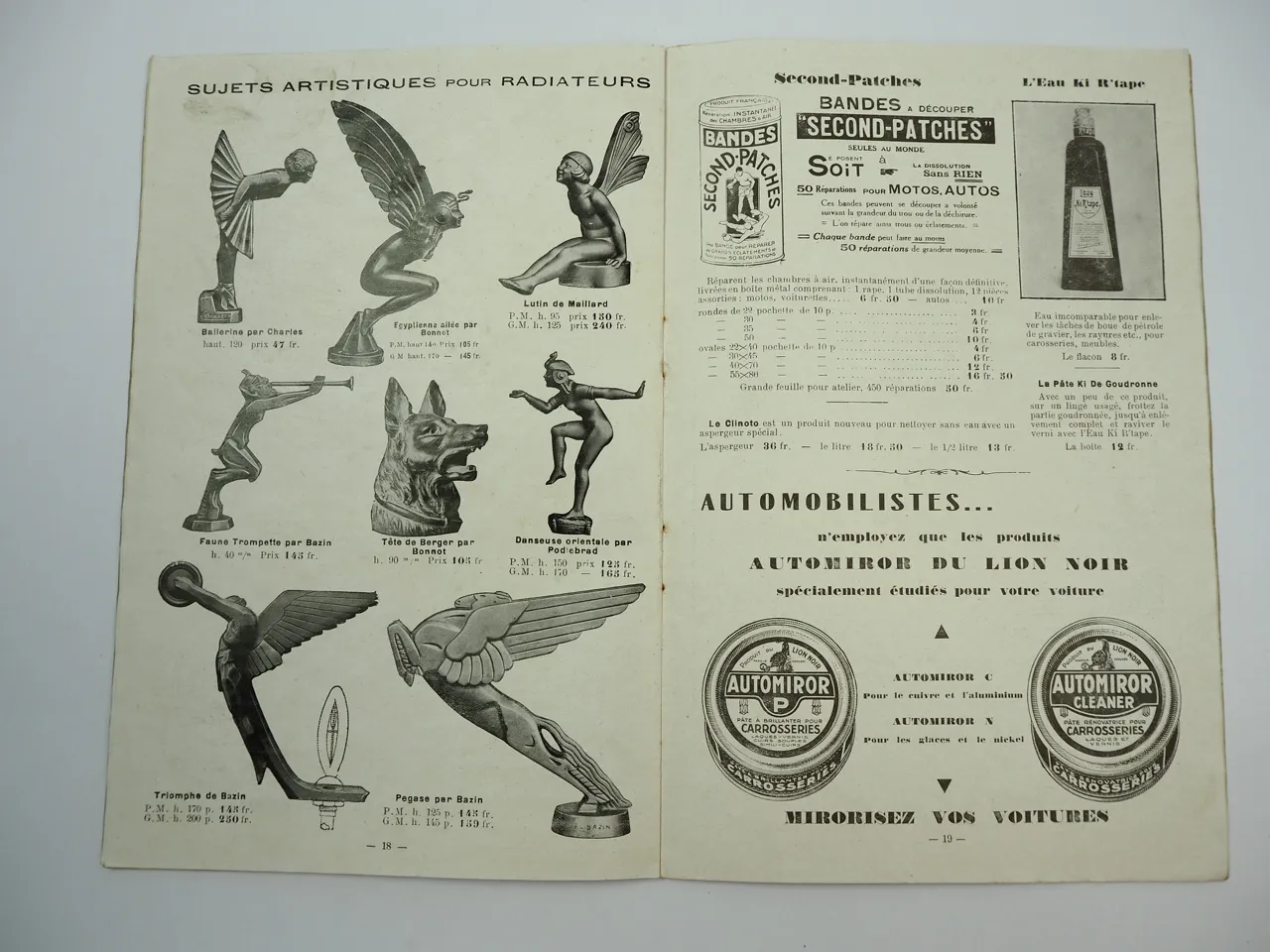 Equipements electriques pour automobiles Katalog Autozubehör ca. 1920 Grenoble