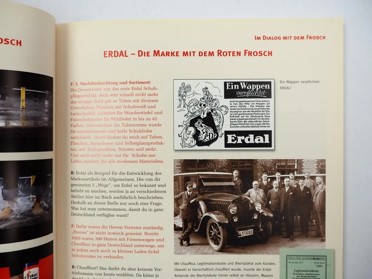 Erdal Festschrift 100 Jahre Markenqualität Schuhpflege Firmengeschichte 2001