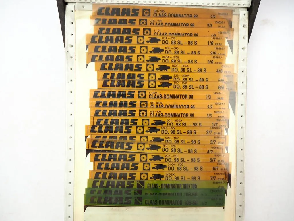 Ersatzteillisten Sammlung Fiat Agri New Holland Claas Westfalia in Sammelmappe