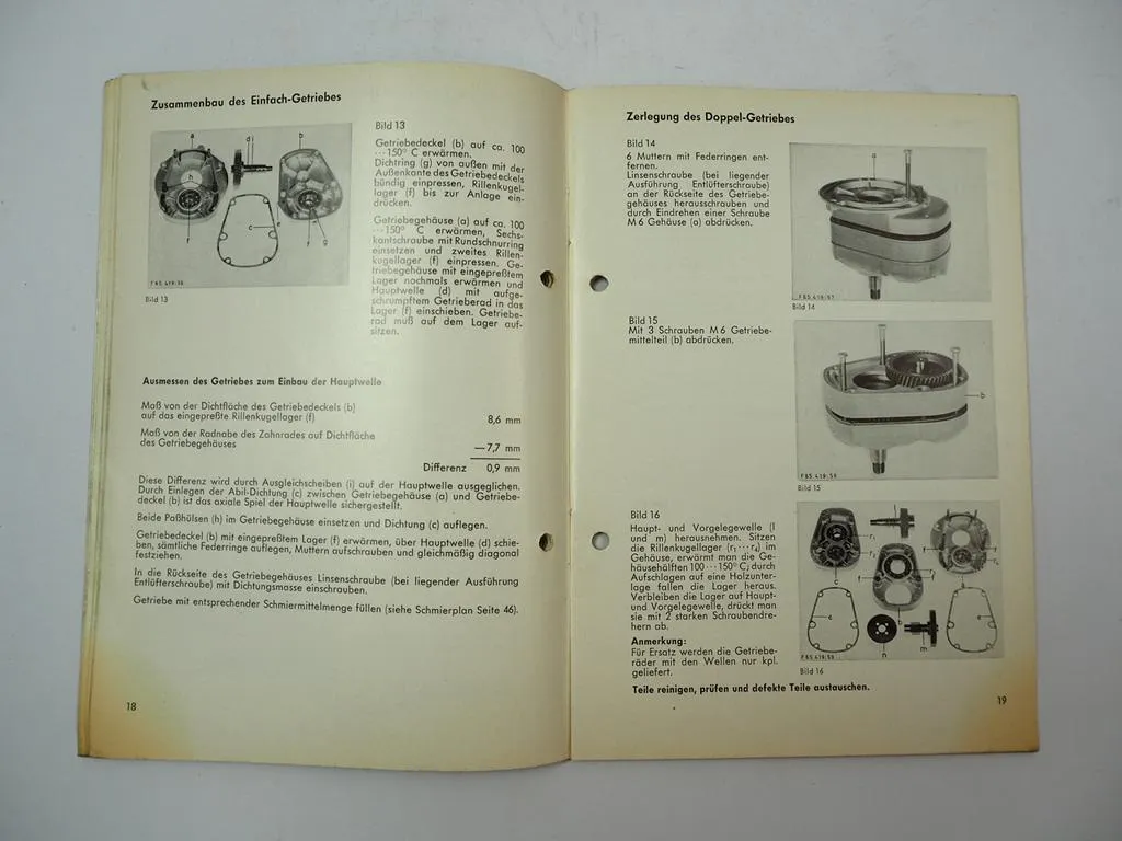 F&S Sachs Stamo 76 Motor Werkstatthandbuch Reparaturanleitung 1964
