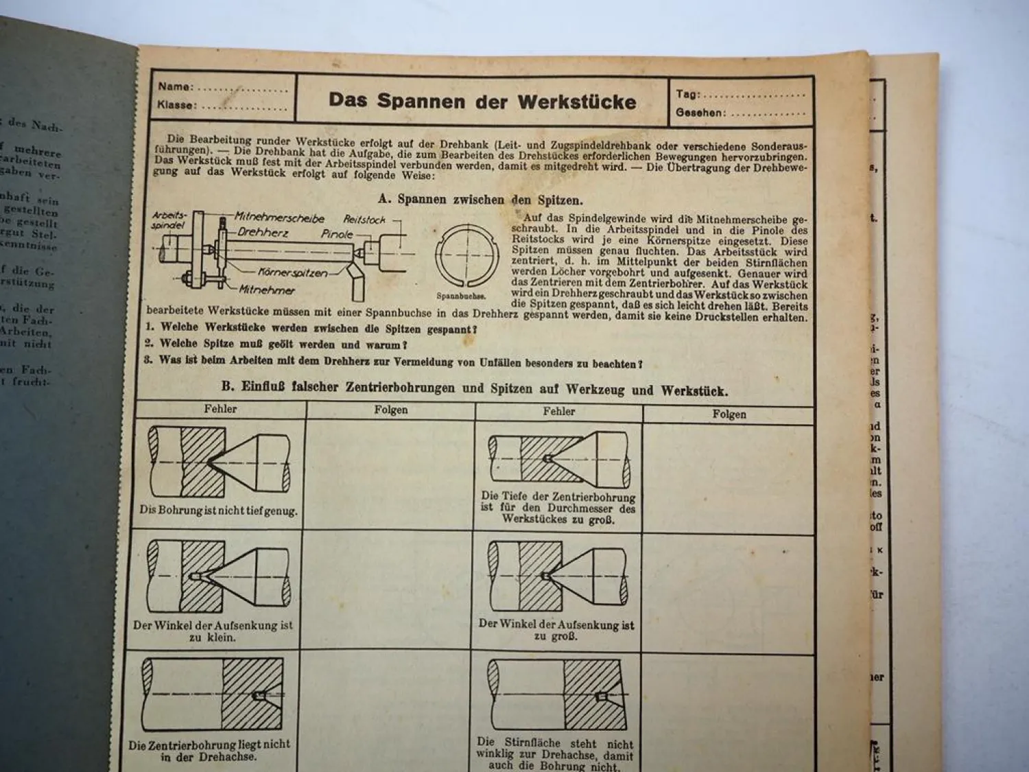 Fachbuch Merk- und Arbeitsblätter für Metallgewerbe Bd. 2 + 3 Gehlen 1951/52