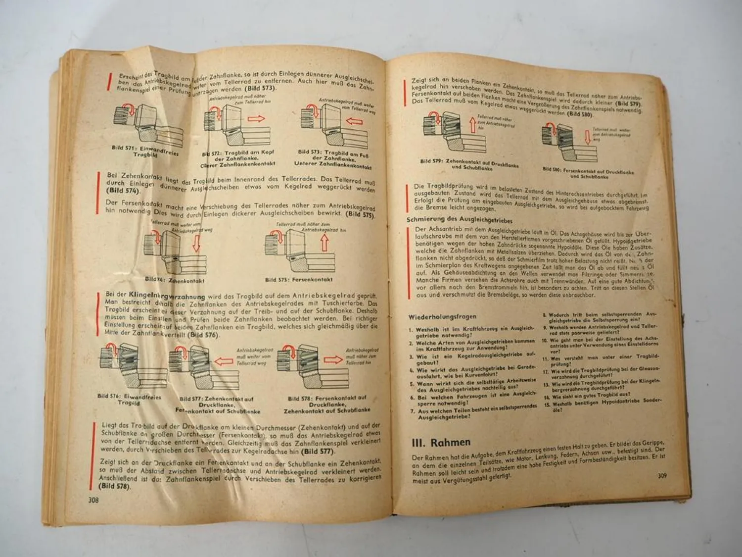 Fachkunde Kraftfahrzeuge + Fachrechnen für KFZ-Mechaniker 1960/70er Jahre