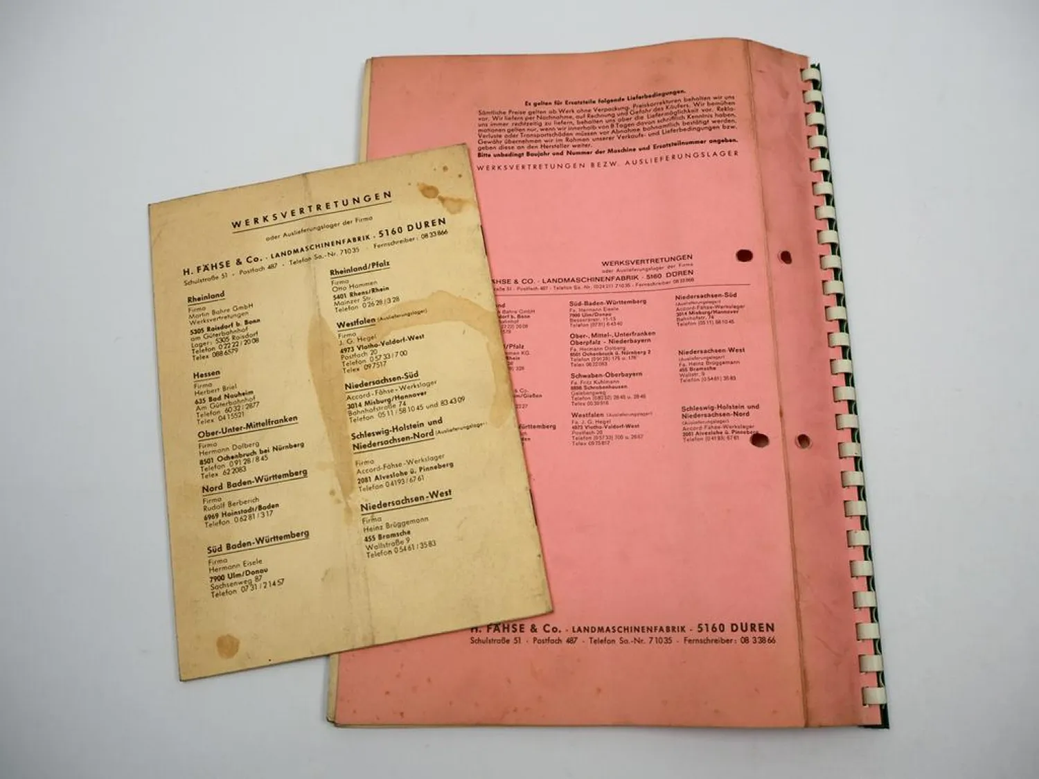 Fähse Monozentra Einzelkorn Sämaschine Betriebsanleitung Ersatzteilliste