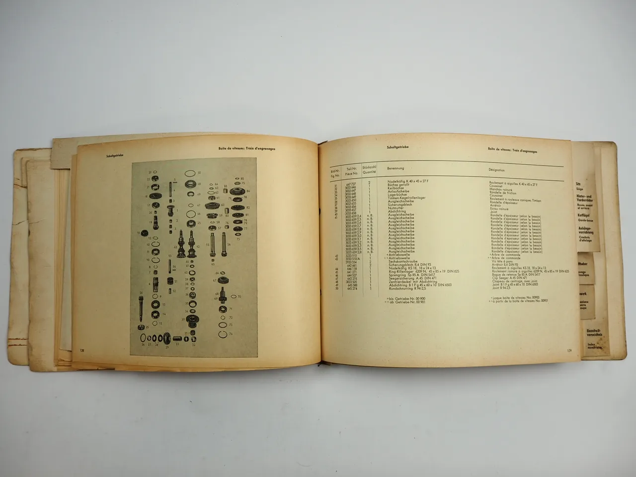 Fahr D131L D131W Dieselschlepper Ersatzteilliste Ersatzteilkatalog 1961