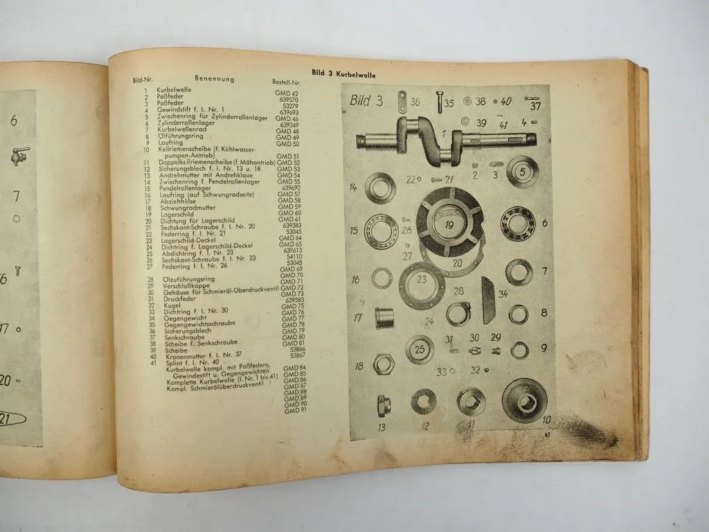 Fahr D15 Diesel-Schlepper Betriebsanleitung Ersatzteilliste 1950 unvollständig