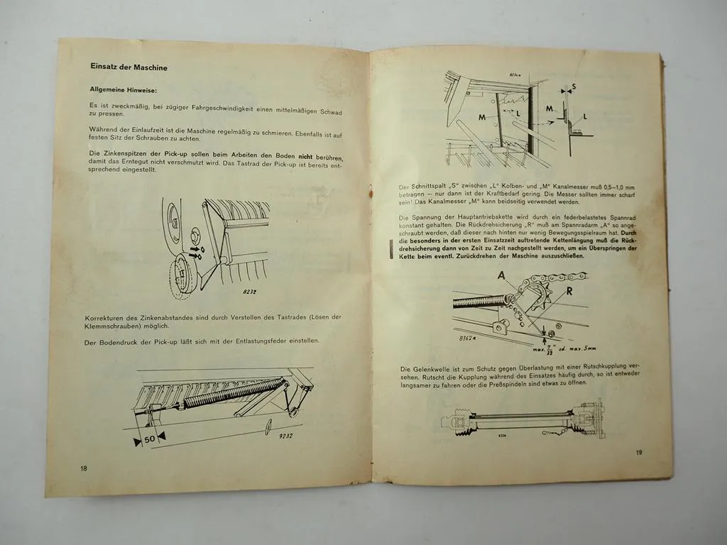 Fahr HD 300 360 400 Hochdruckpressen Betriebsanleitung Bedienungsanleitung 1976