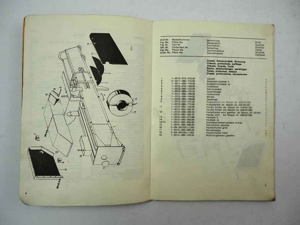 Fahr Köla Rivale 3 40 50 Hochdruckpresse Ersatzteilliste Parts List 1971