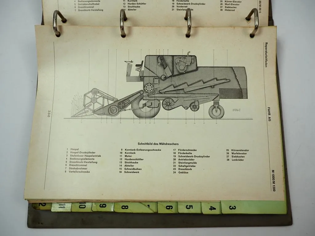 Fahr M 66 88 1000 - 1600 Mähdrescher Reparaturanleitung Werkstatthandbuch