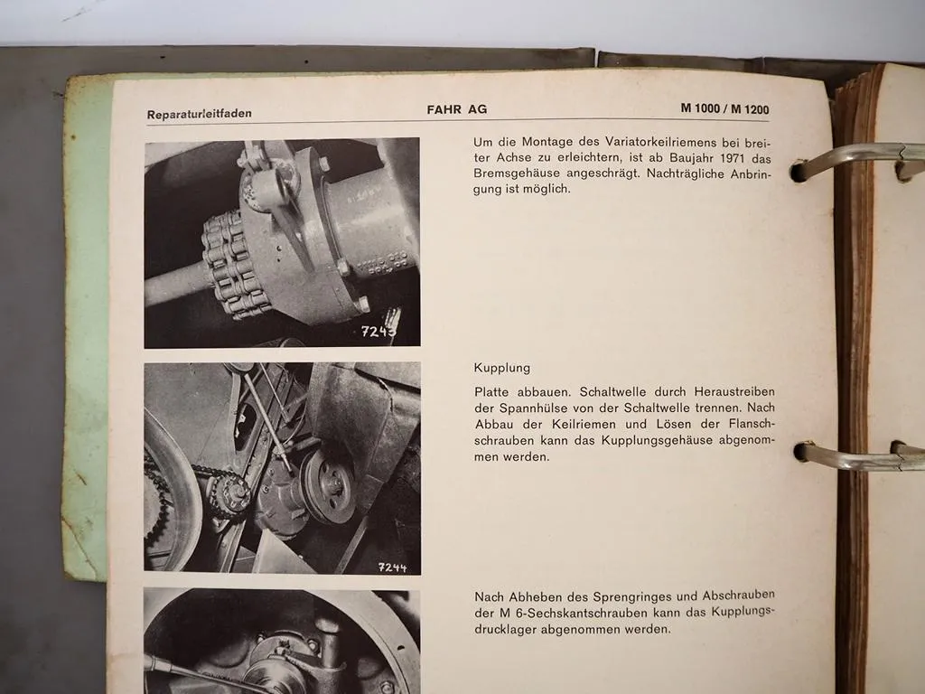 Fahr M 66 88 1000 - 1600 Mähdrescher Reparaturanleitung Werkstatthandbuch