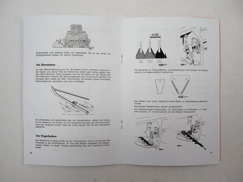 Fahr M66 M 66S Mähdrescher Betriebsanleitung