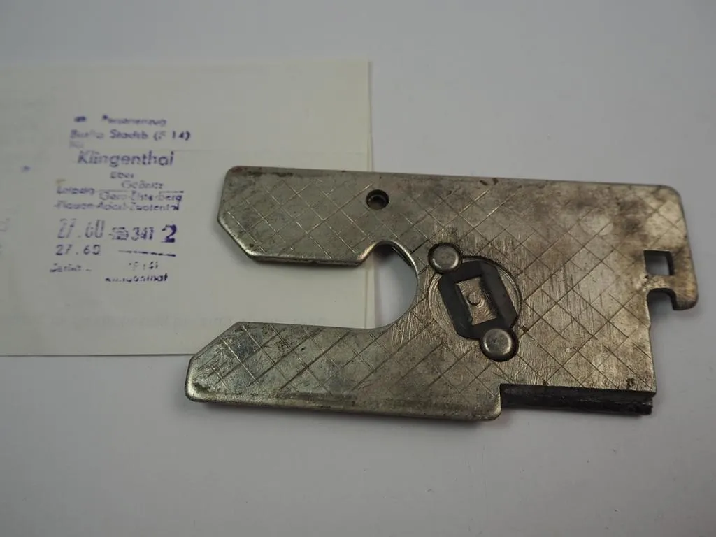 Fahrkarte Druckplatte Zug Berlin - Klingenthal Gößlitz Leipzig Gera Elsterberg