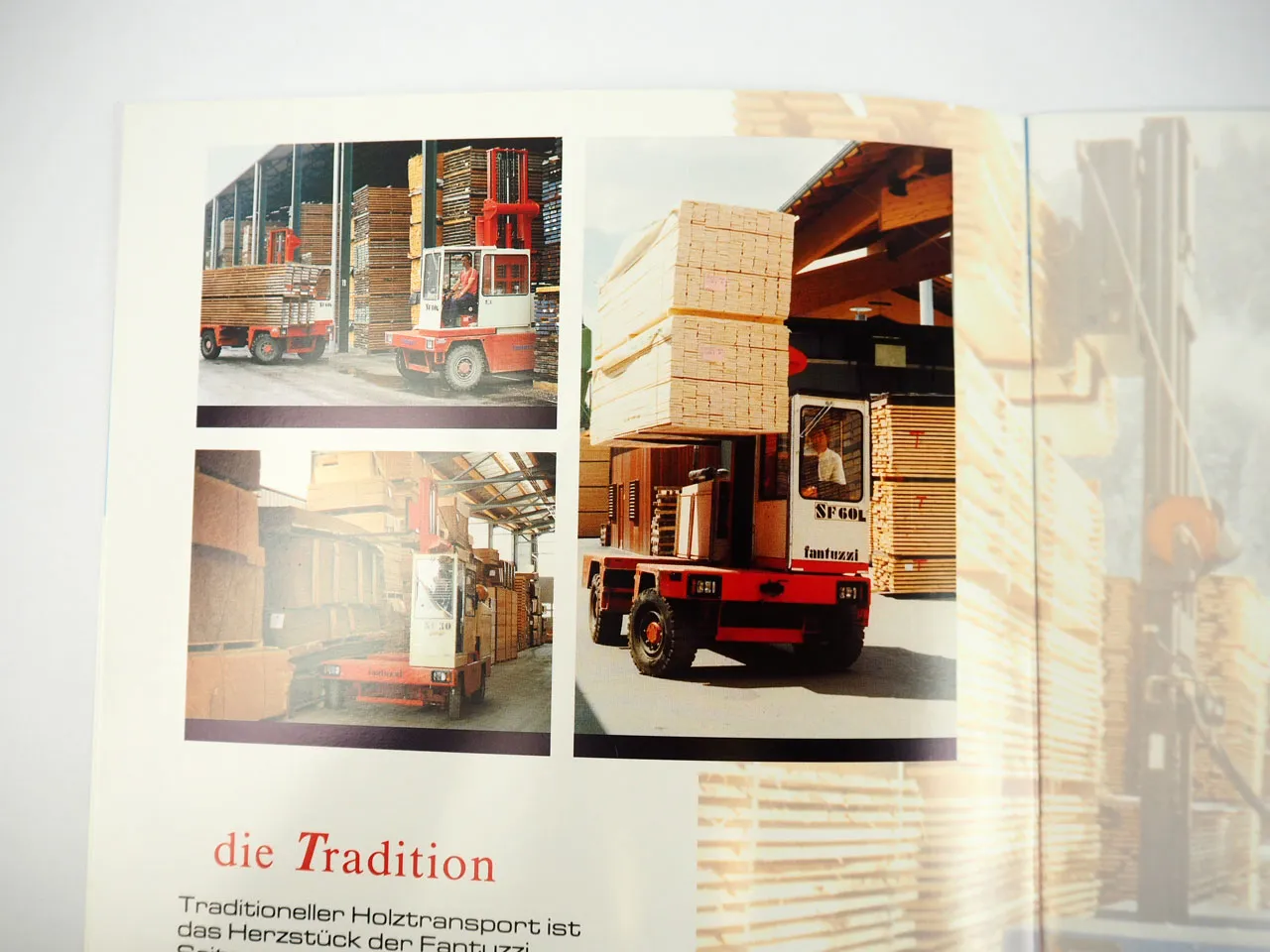 Fantuzzi SF 20 25 30 35 40L 45 50 60 Gabelstapler Seitenstapler 2x Prospekt 1993