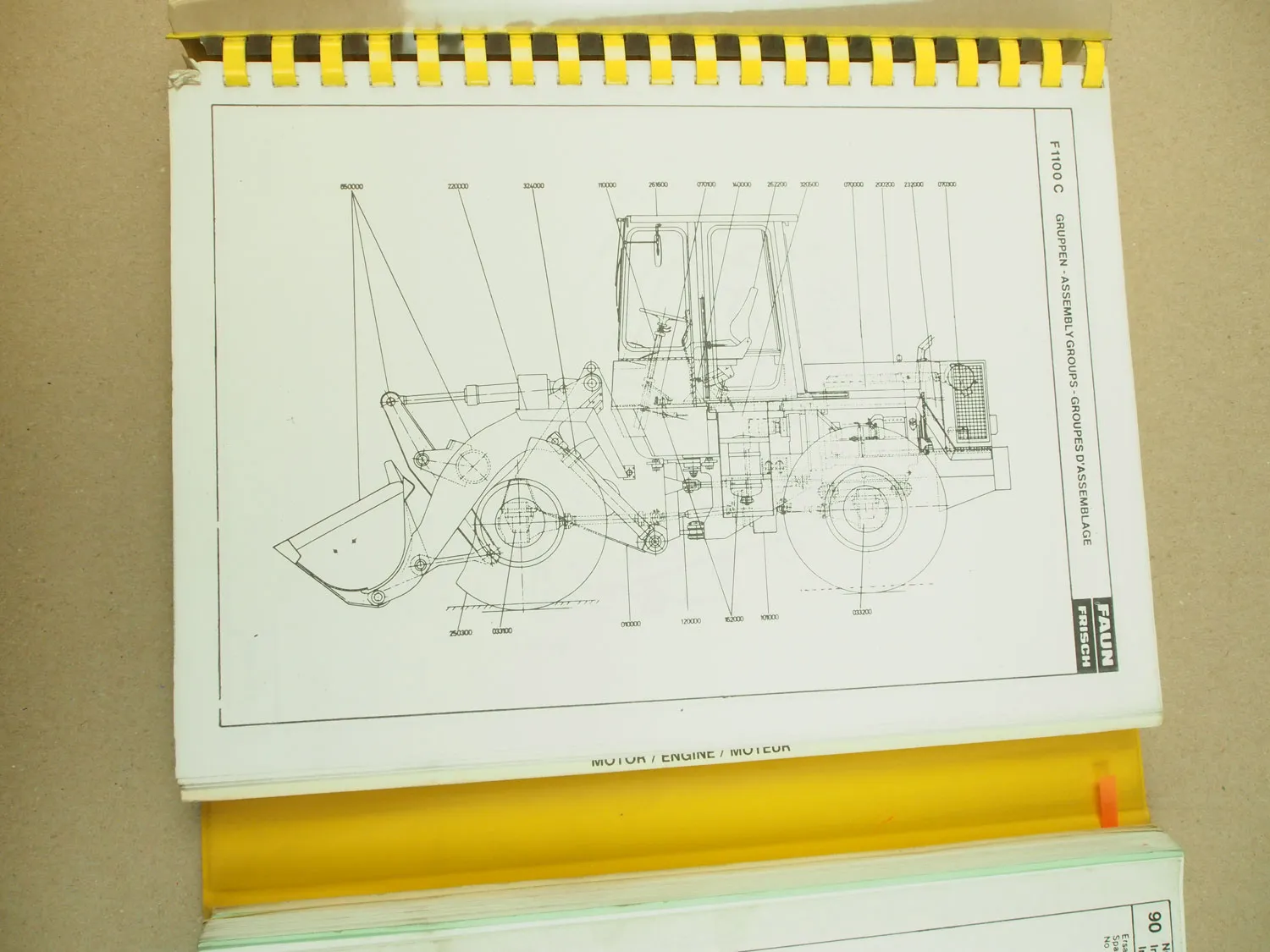 Faun F1110C Radlader Ersatzteilliste Teilekatalog Parts List Pieces rechange 82