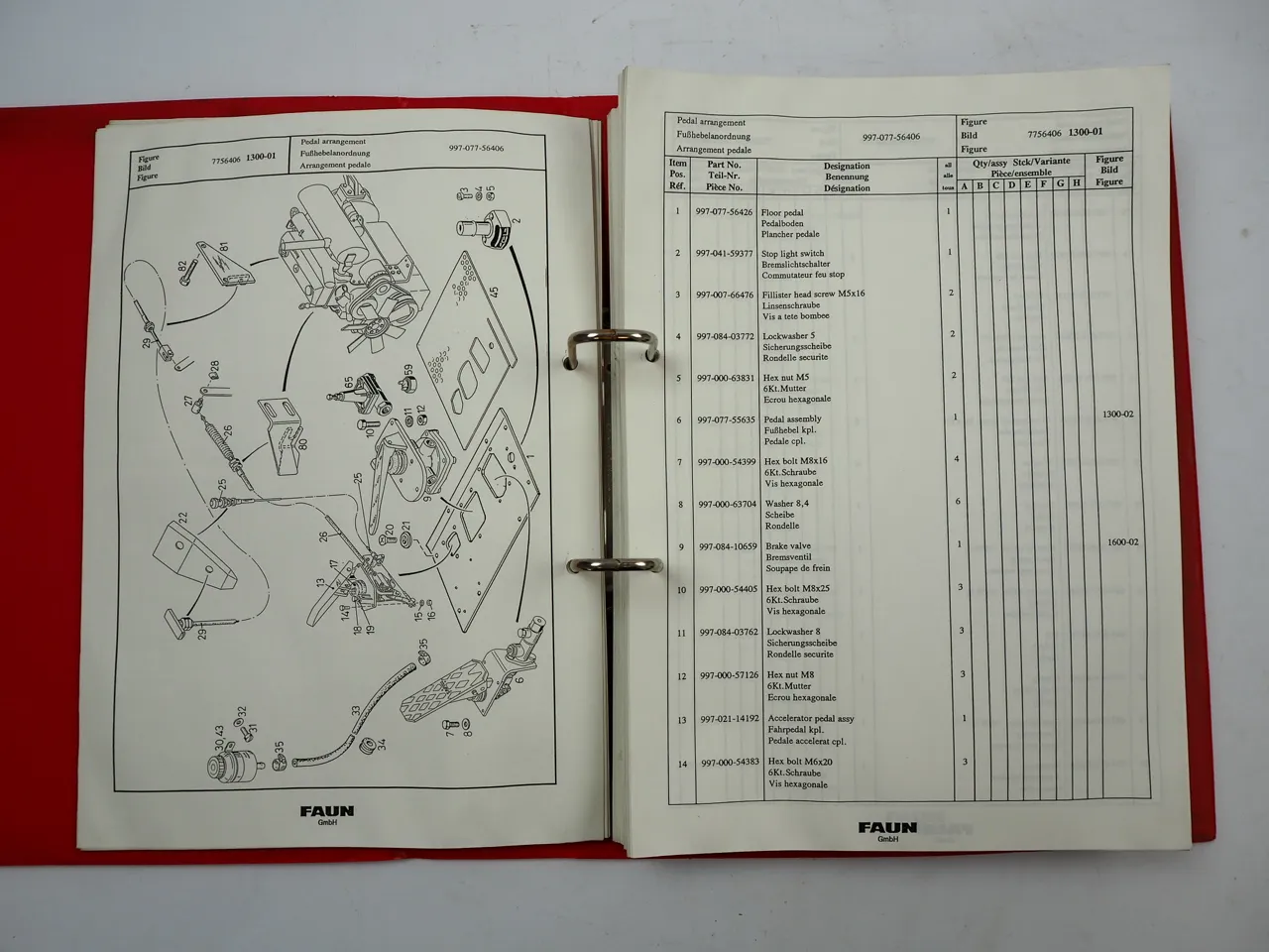 Faun RTF 65-4 Mobilkran Ersatzteilliste Spare Parts List Teil 2 Oberwagen