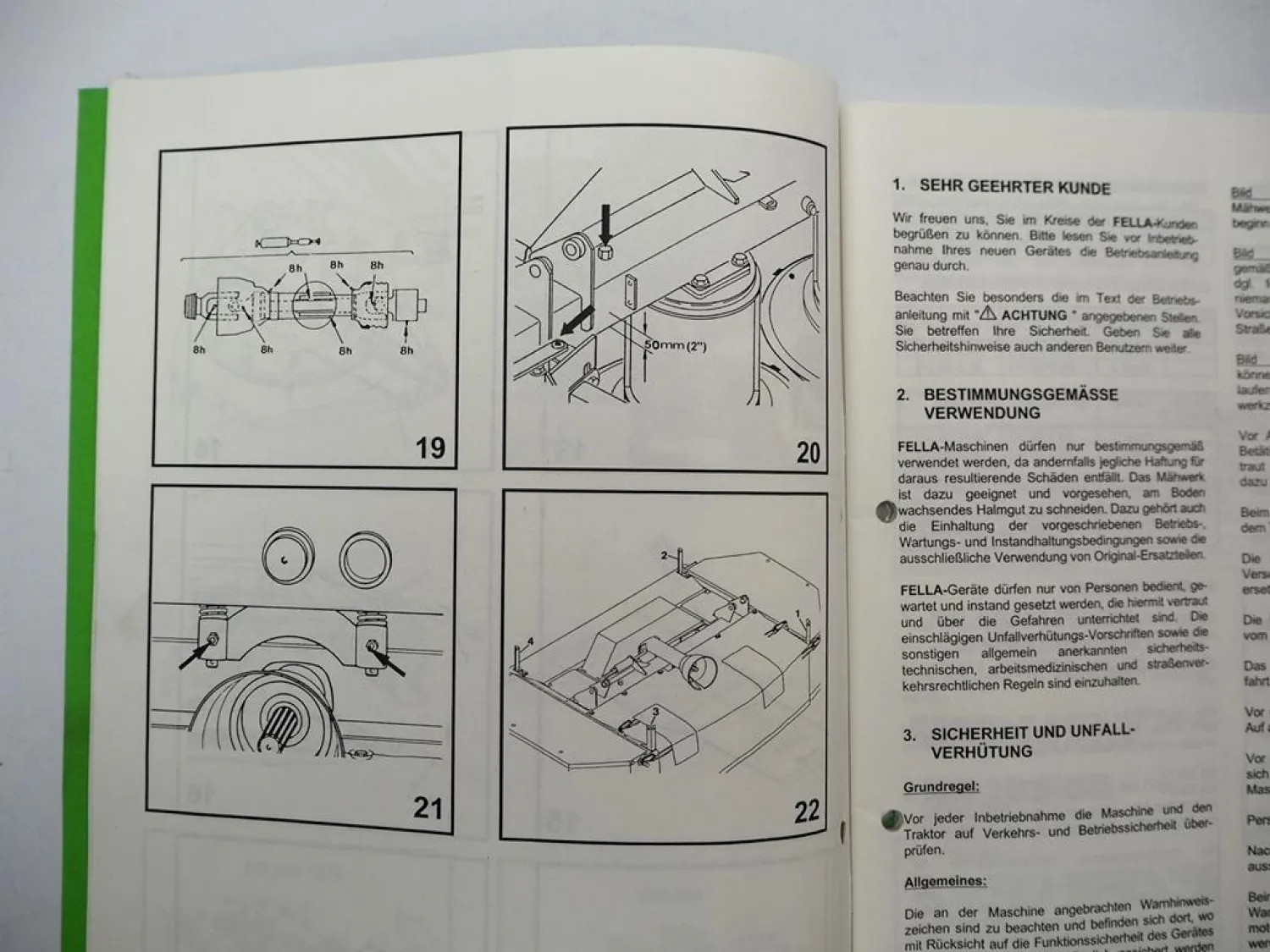 Fella KM 230 270 300 FP Turbo Kreiselmähwerk Betriebsanleitung 2006