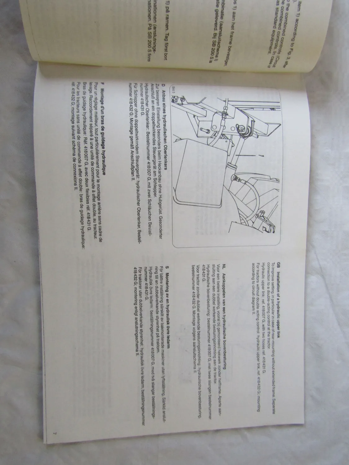 Fella SB 100 135 165 170 175 200 S SH SF Bedienungsanleitung Ersatzteilliste 83