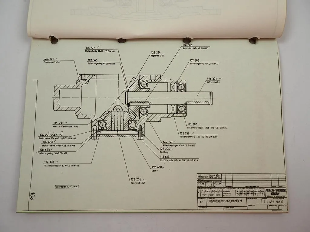 Fella Service Info Mähwerke Turboheuer Turboschwader 1988 Schulungshandbuch