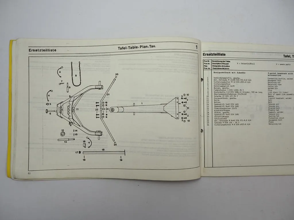 Fella TH660D Hydro Turboheuer Betriebsanleitung Ersatzteilliste 1988