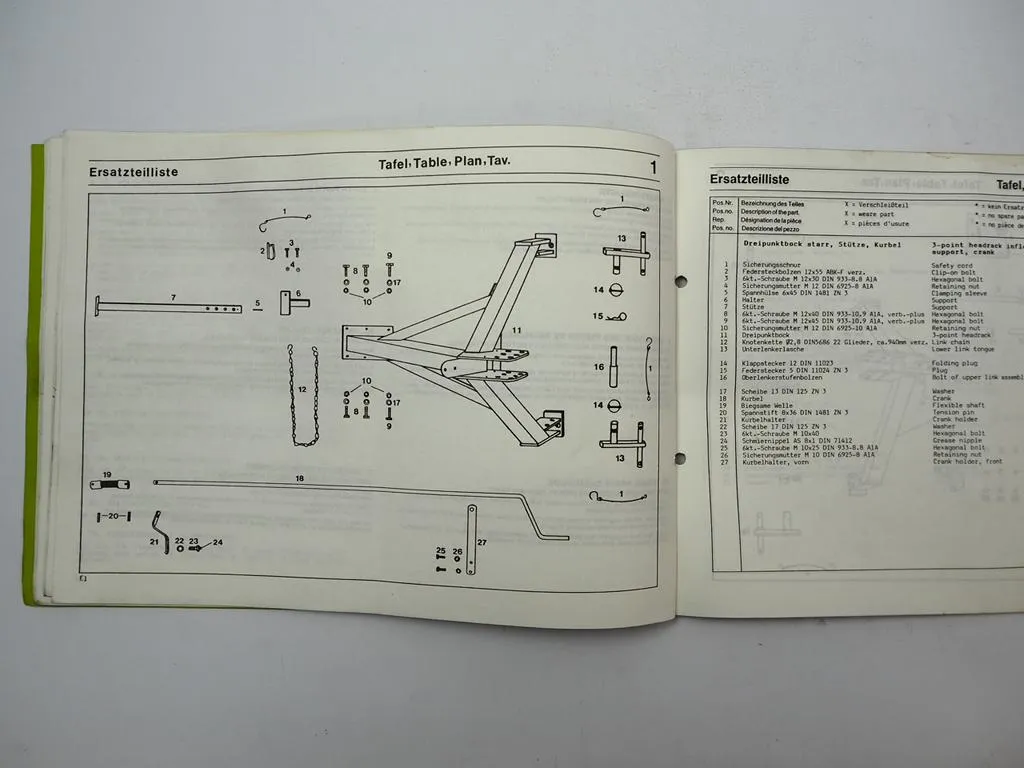 Fella TS 295DS 335DN 380DN Turboschwader Betriebsanleitung Ersatzteilliste 1988