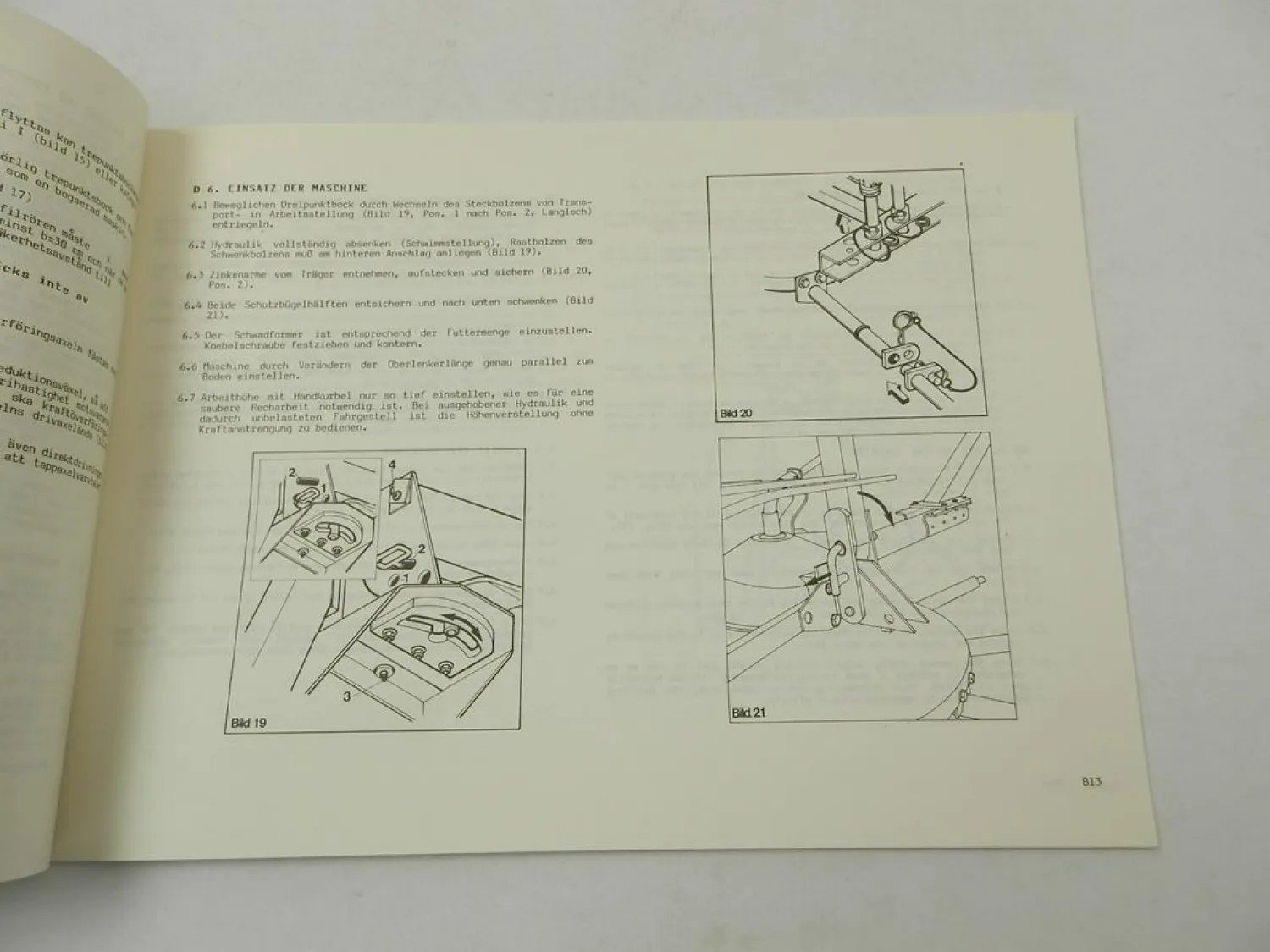 Fella TS 335 385 415 DN Turboschwader Bedienungsanleitung Ersatzteilliste 1992