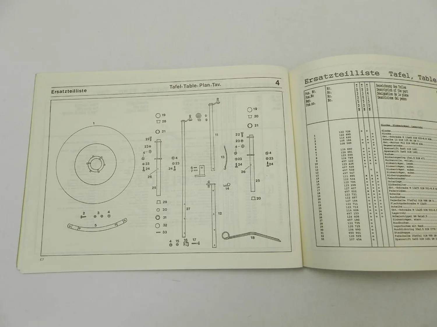 Fella TS 335 385 415 DN Turboschwader Bedienungsanleitung Ersatzteilliste 1992