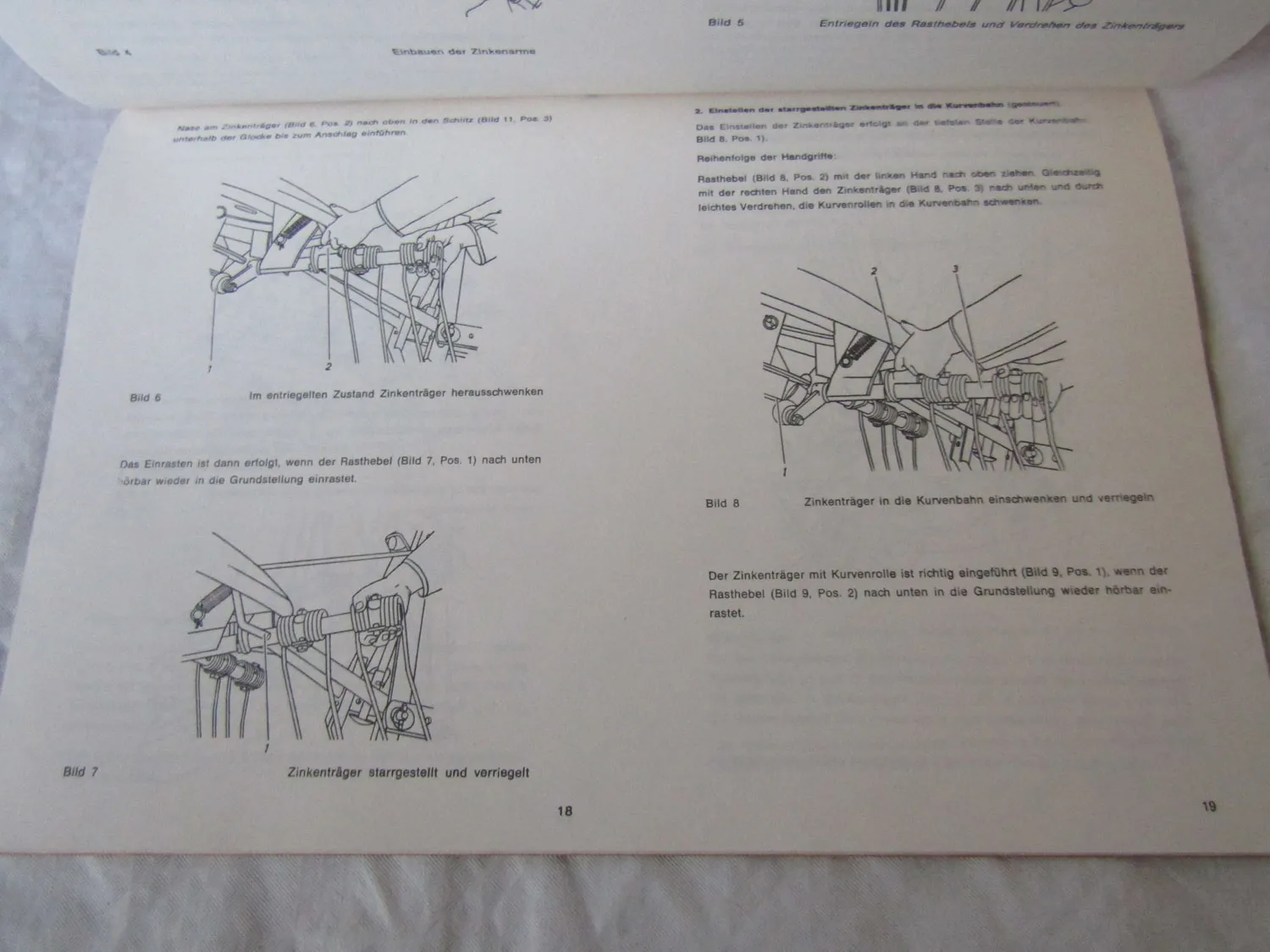 Fella UH 370D Universal Heumaschine Bedienungsanleitung Ersatzteilliste 5/1980