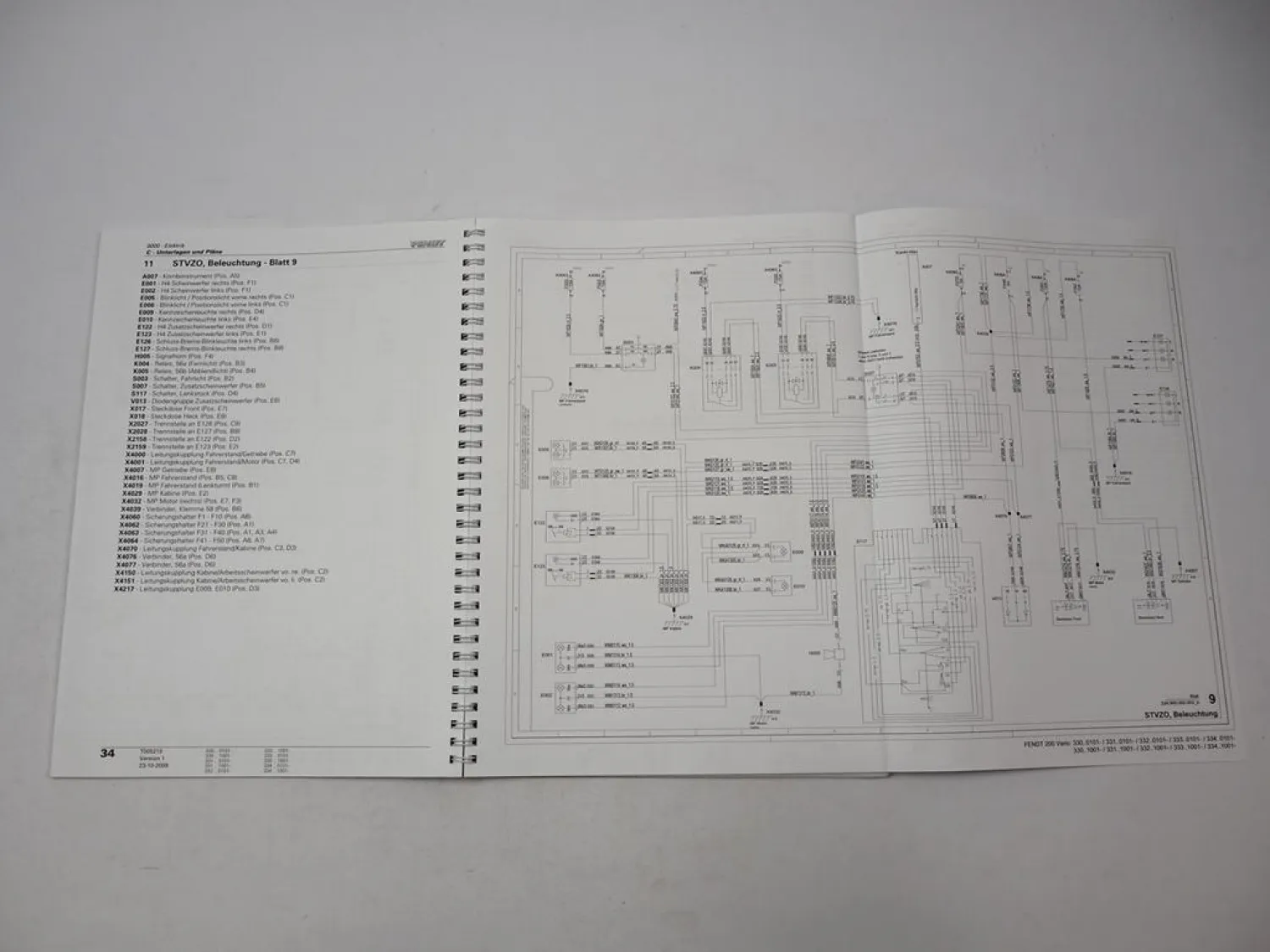 Fendt 200 Vario Schlepper Schaltplan Elektrik Hydraulik Schulungsunterlagen 2010