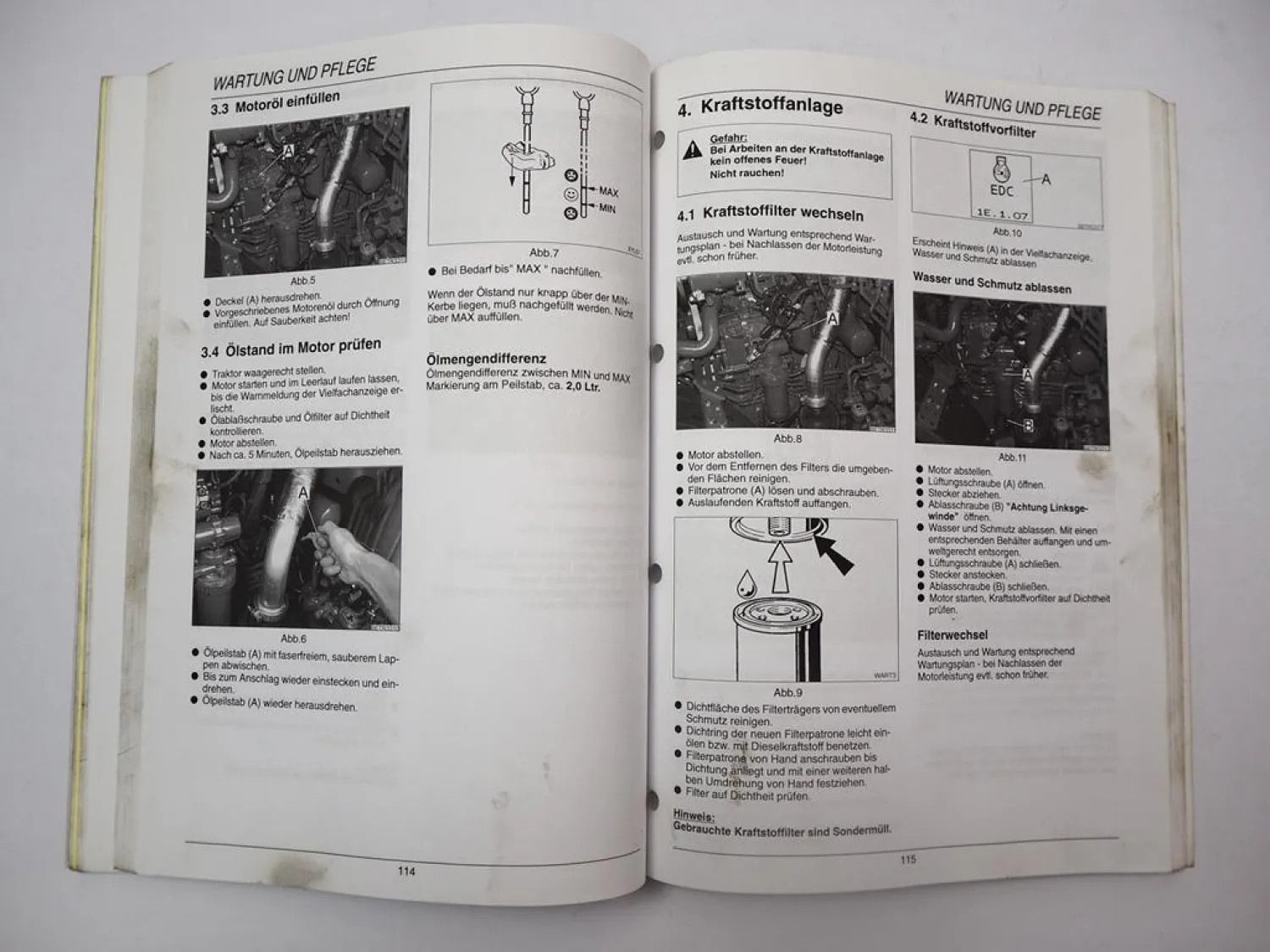 Fendt 207 208 209 210 211 V F P Vario Betriebsanleitung Bedienung Wartung 2009