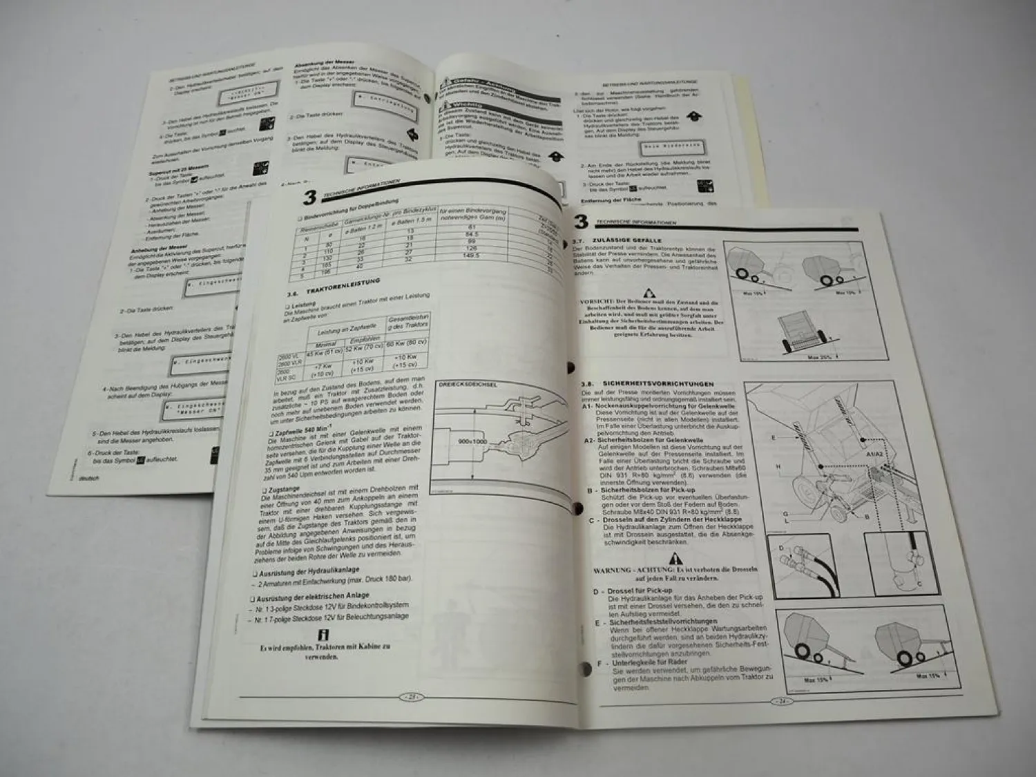 Fendt 2600V Rundballenpresse Betriebsanleitung Bedienung Wartung 2003