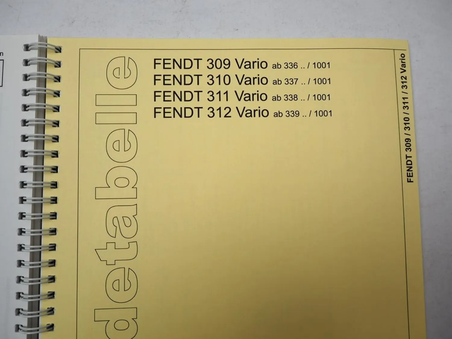 Fendt 300 400 700 800 900 Vario Schlepper Störcode Tabelle Fehlersuche 2007