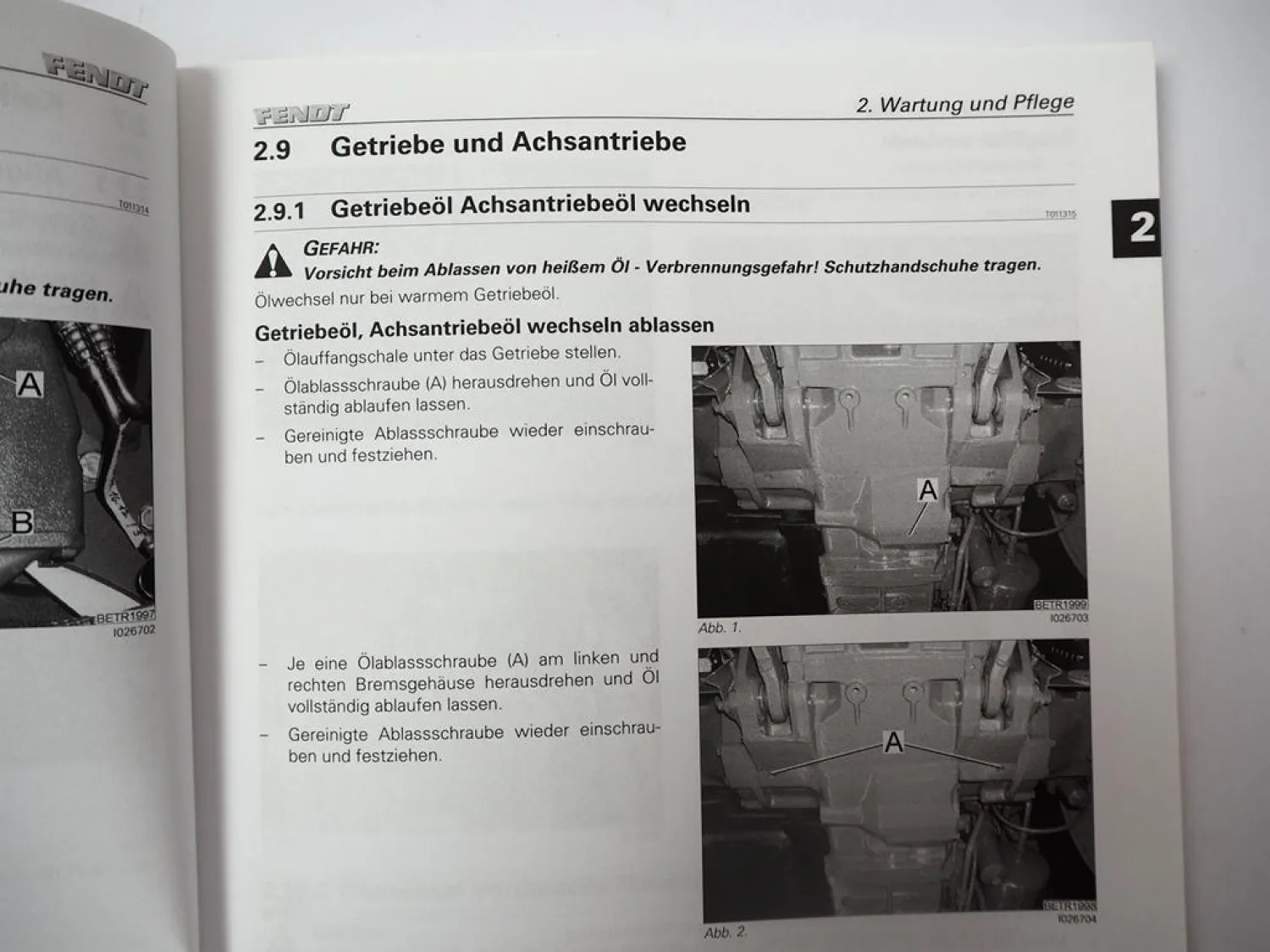 Fendt 309 310 311 312 Vario Traktor Betriebsanleitung Bedienung Wartung 2006/10