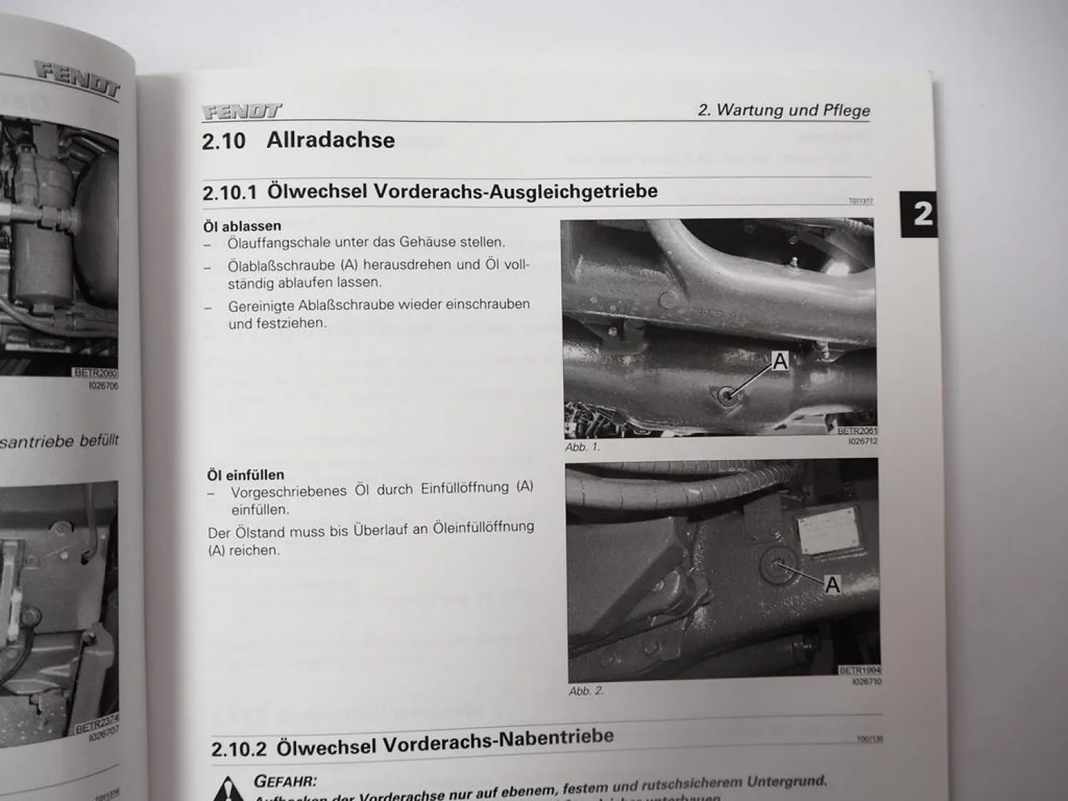 Fendt 309 310 311 312 Vario Traktor Betriebsanleitung Bedienung Wartung 2010