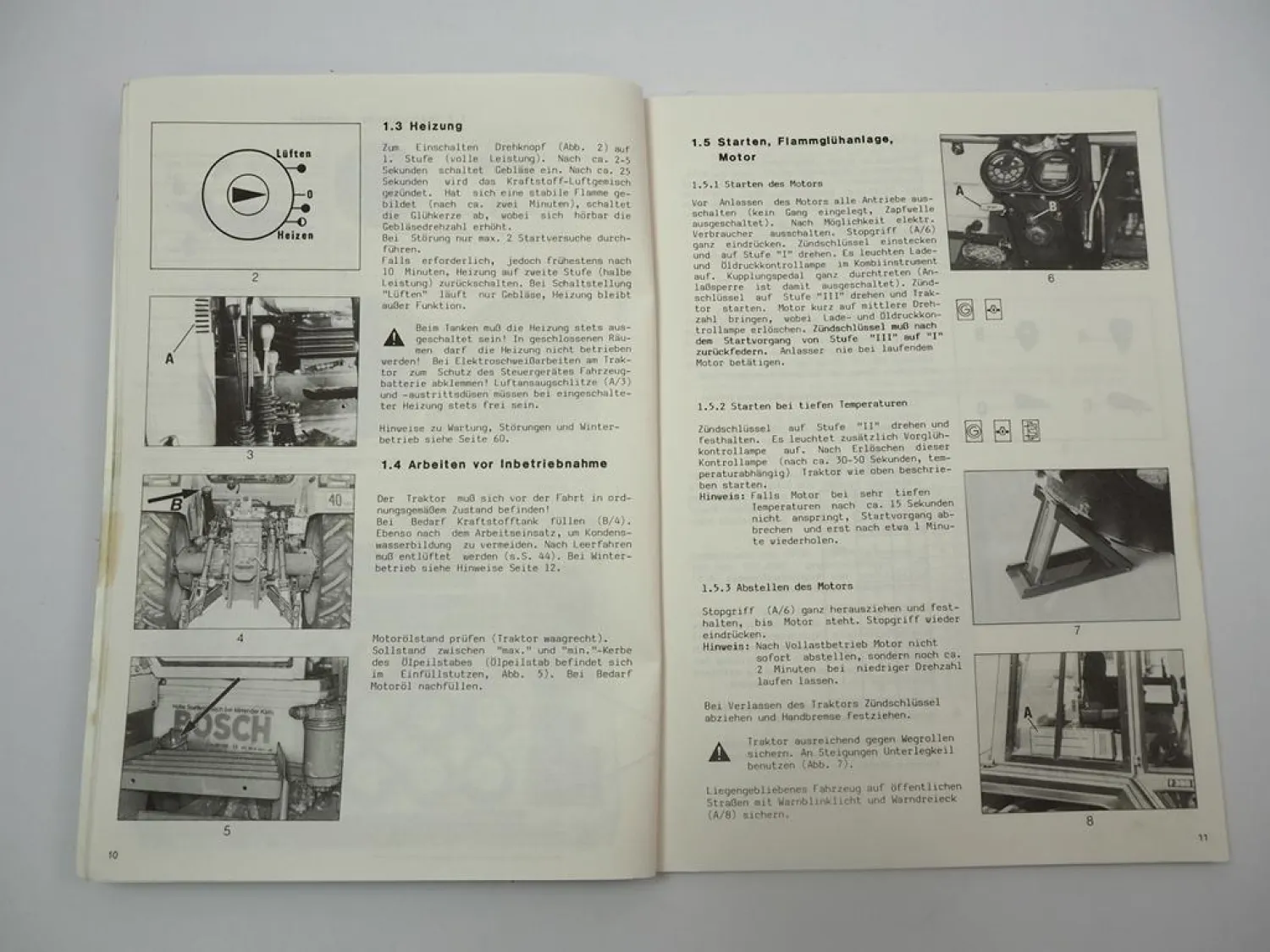 Fendt 345 360 365 380 GT GTM GTF GTA Geräteträger Betriebsanleitung 1989