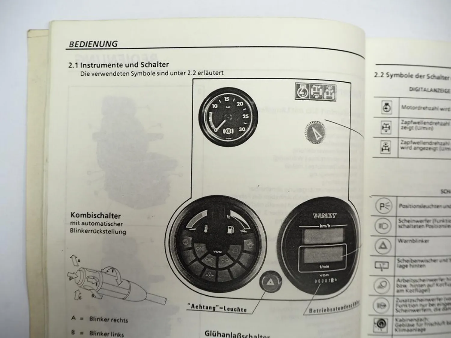 Fendt 390 GTA 395 GTA GHA Geräteträger Betriebsanleitung Bedienung Wartung 1991