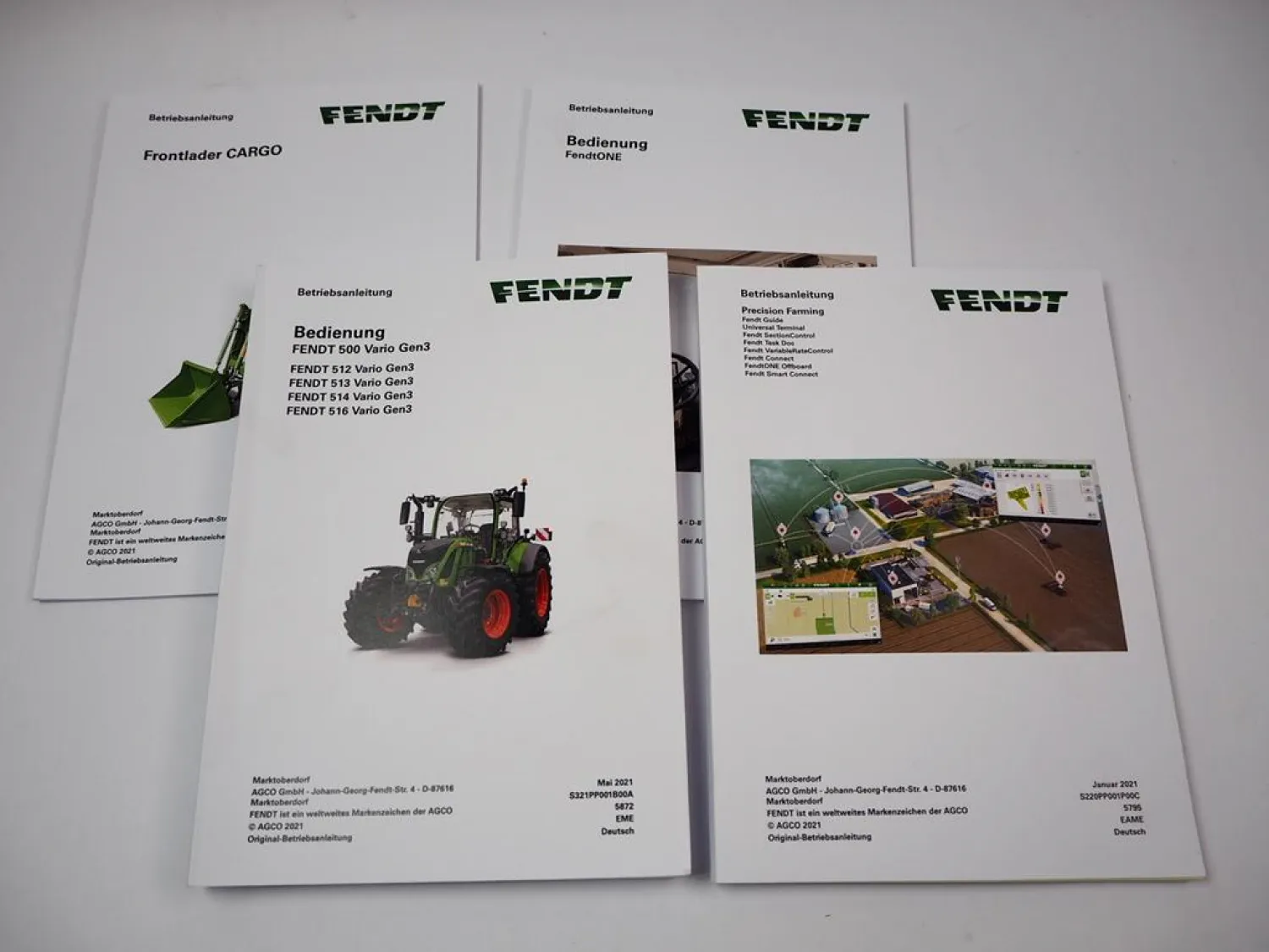 Fendt 512 513 514 516 Vario Gen3 Precision Farming Betriebsanleitung 2021